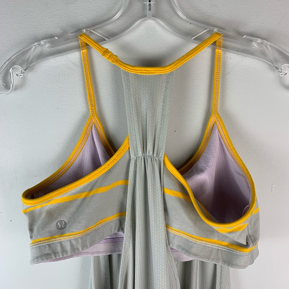Lululemon No Limits Tank in Pop Stripe Light Gray - Picture 5 of 8